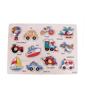 پازل دکمه دار چوبی وسایل نقلیه کد: MWZ-706 |  |9789651160691