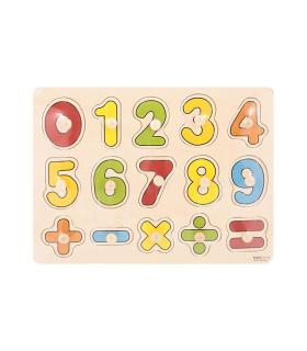 پازل دکمه دار چوبی اعداد انگلیسی کد: MWZ-703 |  |9789651160707