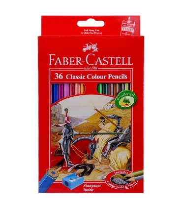 مداد رنگی 36 رنگ جعبه مقوایی فابرکاستل کد: 115856 | فابرکاستل |4005401158561
