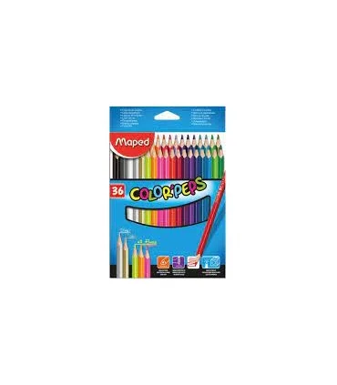 مداد رنگی 36 رنگ جعبه مقوایی ماپد کد: 832017 | ماپد |3154148320173