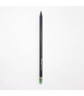 مداد مشکی گرد چوب سیاه بدنه رنگی پاکن دار فابرکاستل کد: 1127 | فابرکاستل |8690826200849