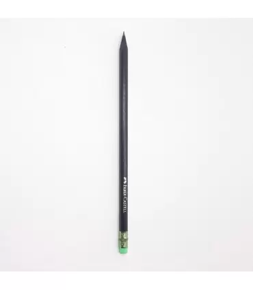 مداد مشکی گرد چوب سیاه بدنه رنگی پاکن دار فابرکاستل کد: 1127 | فابرکاستل |8690826200849