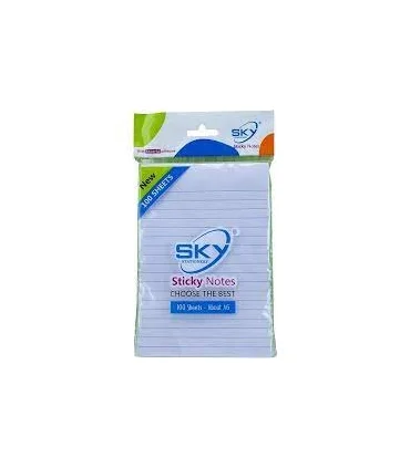 نوت استیک 100 برگ خط دار A6 اسکای | اسکای |5500000000738