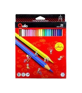 مداد رنگی 24 رنگ جعبه مقوایی کویلو کد: 634004 | کویلو |6291106340044