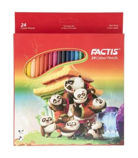 مداد رنگی 24 رنگ جعبه مقوایی فکتیس کد: 7112324 | فکتیس |8411574034612
