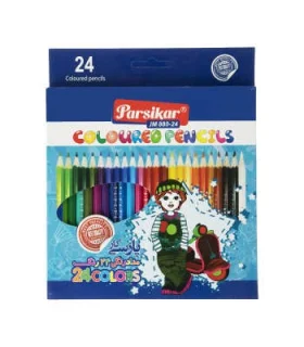 مداد رنگی 24 رنگ جعبه مقوایی پارسیکار کد: JM880-24 | پارسیکار |6268117401279