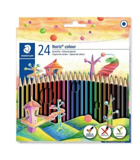 مداد رنگی 24 رنگ جعبه مقوایی استدلر (وپکس) کد: 185C24 | استدلر |4007817009215