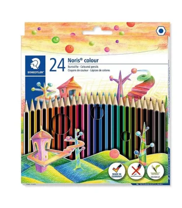 مداد رنگی 24 رنگ جعبه مقوایی استدلر (وپکس) کد: 185C24 | استدلر |4007817009215