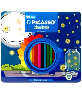 مداد رنگی 24 رنگ جعبه فلزی آرتیست پیکاسو | پیکاسو |6951572901391