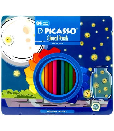مداد رنگی 24 رنگ جعبه فلزی آرتیست پیکاسو | پیکاسو |6951572901391