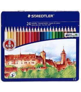 مداد رنگی 24 رنگ جعبه فلزی استدلر کد: 145CM24 | استدلر |4007817145265