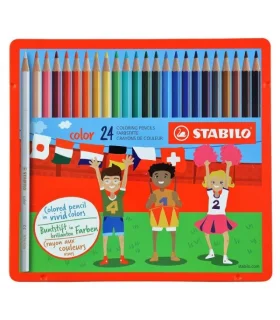 مداد رنگی 24 رنگ جعبه فلزی استابیلو کد: 1824-77 | استابیلو |4006381164504