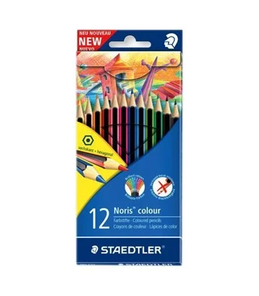 مداد رنگی 12 رنگ جعبه مقوایی نوریس کالر (وپکس) استدلر کد: 185C12 | استدلر |4007817185124