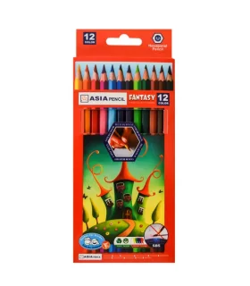 مداد رنگی 12 رنگ جعبه مقوایی آسیا | متفرقه |6261238610827