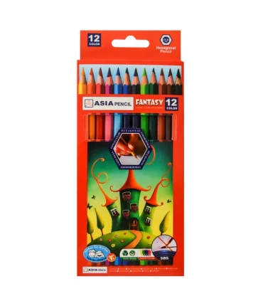 مداد رنگی 12 رنگ جعبه مقوایی آسیا | متفرقه |6261238610827