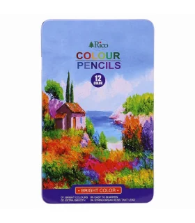 مداد رنگی 12 رنگ جعبه فلزی ریکو کد: 114 | ریکو |6953554871005