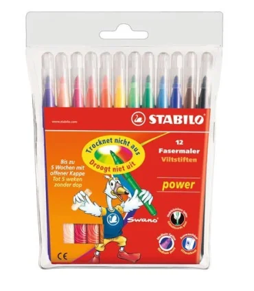 ماژیک 12 رنگ استابیلو کد: 280/12-01 | استابیلو |3168070280122