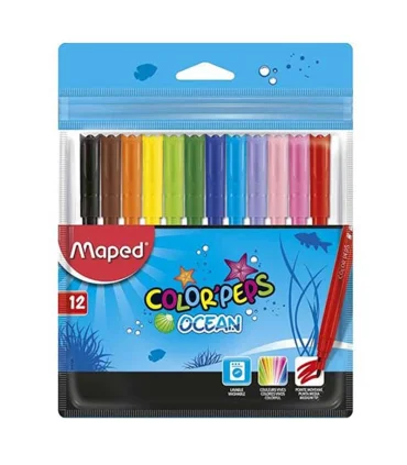 ماژیک 12 رنگ اوشن ماپد کد: 845720 | ماپد |9789651154416