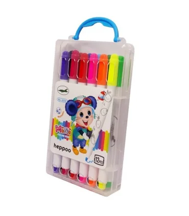 ماژیک 12 رنگ جعبه طلقی هپو کد: RS-3030 | متفرقه |6953106726128