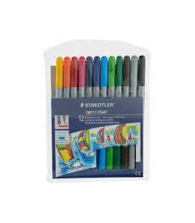 ماژیک 12 رنگ دو سر استدلر کد: 320NWP12 | استدلر |4007817320013