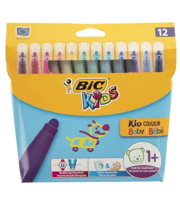 ماژیک 12 رنگ کیدکالر بیبی بیک | بیک |3086123307056