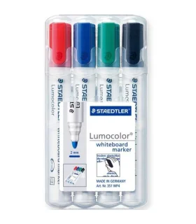 ماژیک وایت برد 4 رنگ گرد استدلر کد: 351WP4 | استدلر |4007817328934