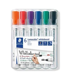 ماژیک وایت برد 6 رنگ گرد استدلر کد: 351WP6 | استدلر |4007817328941