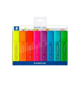 ماژیک هایلایتر 8 رنگ تکست سرفر استدلر کد: 364PWP8 | استدلر |4007817364376