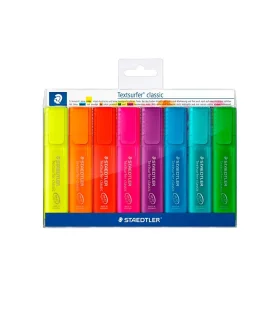 ماژیک هایلایتر 8 رنگ تکست سرفر استدلر کد: 364PWP8 | استدلر |4007817364376