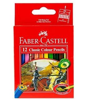 مداد رنگی 12 رنگ کوتاه جعبه مقوایی فابرکاستل کد: 115851 | فابرکاستل |4005401158516