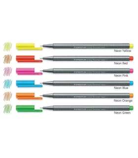 روان نویس 0.3 نوک نمدی 6 رنگ نئون کالر استدلر کد: 334SB6CS3 | استدلر |4007817011058