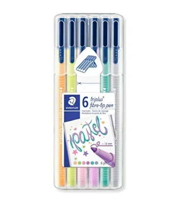 روان نویس 0.3 نوک نمدی 6 رنگ پاستل کالر استدلر کد: 334SB6CS1 | استدلر |4007817336007