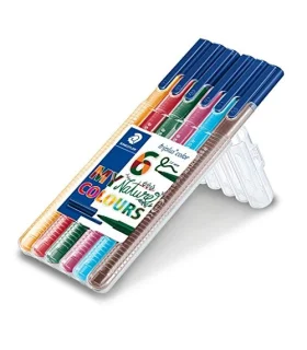 روان نویس 0.3 نوک نمدی 6 رنگ استدلر کد: 334SB6CS2 | استدلر |4007817336014