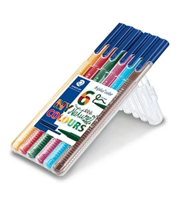 روان نویس 0.3 نوک نمدی 6 رنگ استدلر کد: 334SB6CS2 | استدلر |4007817336014