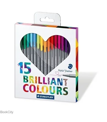 روان نویس 0.3 نوک نمدی 15 رنگ استدلر کد: 334C15H | استدلر |4007817011096