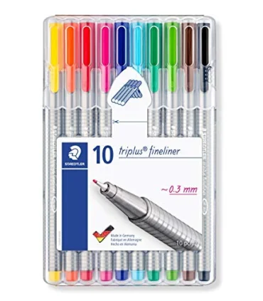 روان نویس 0.3 نوک نمدی 10 رنگ استدلر کد: 334SB10 | استدلر |4007817334010