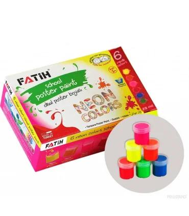 رنگ انگشتی 6 رنگ نئونی فاتیح کد: 50002 | فاتیح |8690216500023
