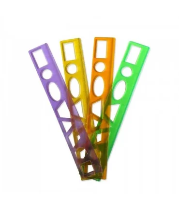 خط کش 20 سانت ژله ای شابلون دار تحریران | متفرقه |5500000000388