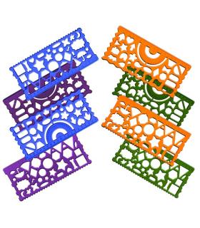 خط کش 20 سانت ژله ای شابلون دار دو عددی سی بی اس | متفرقه |6268117400074