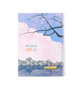 دفتر 100 برگ سیمی جلد سخت کلاسیک سیبو کد:A42/2 | سیبو |6260198804390