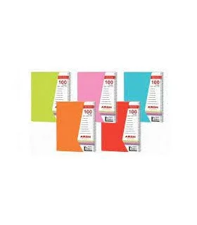 دفتر 100 برگ فنری طلقی عرش کد:25 | عرش |6262859800277