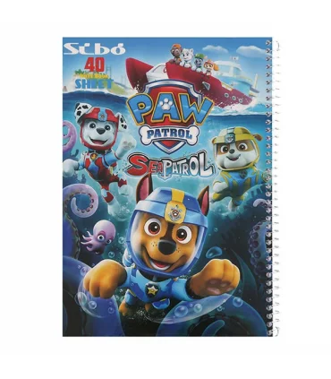 دفتر 40 برگ سیمی طلقی سگ های نگهبان سیبو کد:Z24 | سیبو |6260198882312