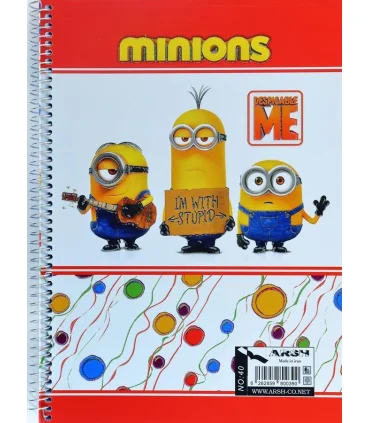 دفتر 80 برگ فنری فانتزی عرش کد:40 | عرش |6262859800390