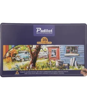 مداد رنگی 36 رنگ جعبه فلزی پادیلوت کد: F-810236 | پادیلوت |6935208102369
