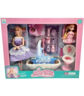 عروسک الیزا با سرویس بهداشتی و حمام کد: 289 | متفرقه |5591022299605