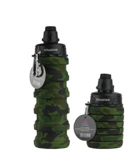 قمقمه سیلیکونی 500 میل آکاردئونی ارتشی اسکول فنس کد: 9324 | اسکول فنس |4545184899249