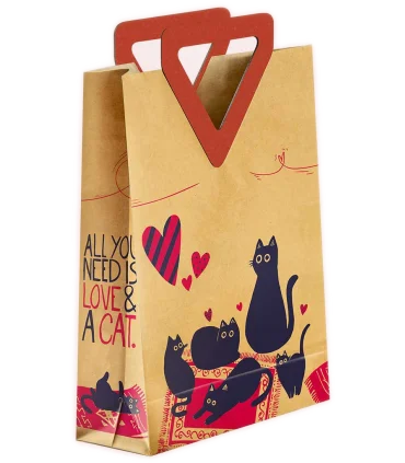 گیفت بگ کرافت سایز 2 طرح گربه های دوست داشتنی کد: 2038 | لوتوس |5591022300340