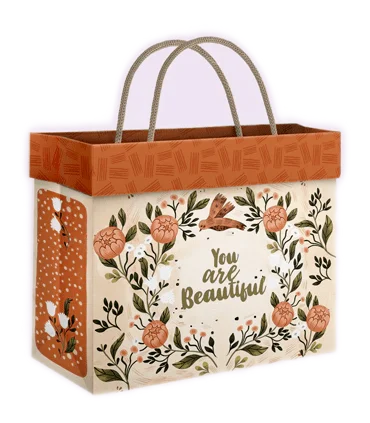 گیفت بگ فولدی سایز 6 طرح تو زیبا هستی کد: 6002 | لوتوس |5591022300416