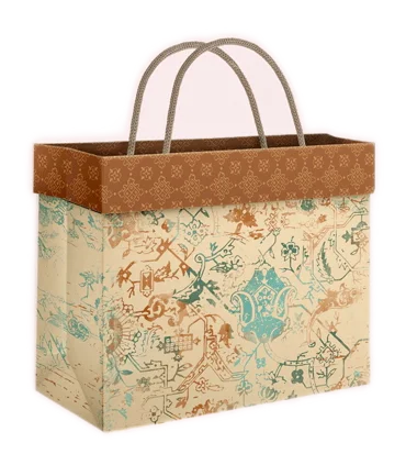 گیفت بگ فولدی سایز 6 طرح فرش قدیمی کد: 6003 | لوتوس |5591022300419