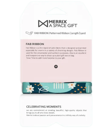 فاب ریبون سایز 1 طرح قلب آبی کد: 1010 | لوتوس |5591022300451